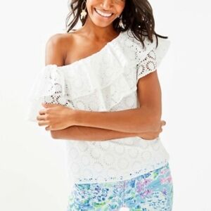 Lilly Pulitzer Trixie One-Shoulder Top